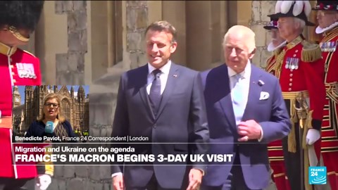 France's Macron arrives in UK for 'historic' state visit