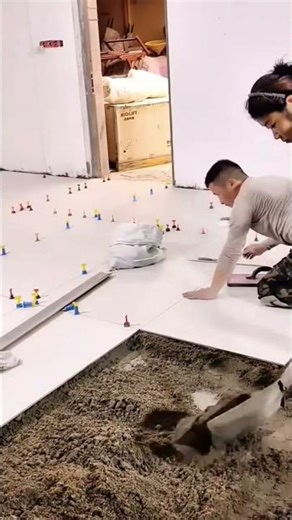 Leveling Floor Surface Before Installing Ceramic Tile Sheets