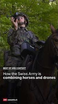 Swiss Army combines horses and high-tech drones