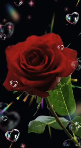 Stunning Red Rose Animation with Heartfelt Effects