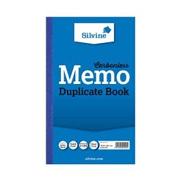 Silvine Duplicate Memo Book 701 Ruled and Perforated Carbonless 100 Pages 50 Sheets