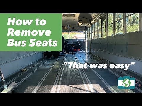 How To Remove School Bus Seats | Skoolie | Bus Conversion | Bus Build