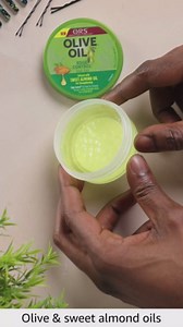 ORS Olive Oil Edge Control Hair Gel with Sweet Almond Oil for Strengthening 2.2 Ounces