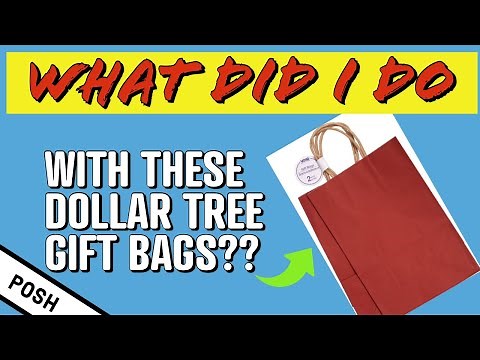 ‼️UPSCALE IT‼️Look At What I Do With A Dollar Tree Gift Bag/DOLLAR TREE DIY/DOLLAR TREE CRAFTING