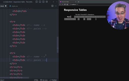 【CSS】如何创建一个现代的响应式表格（HTML Table）