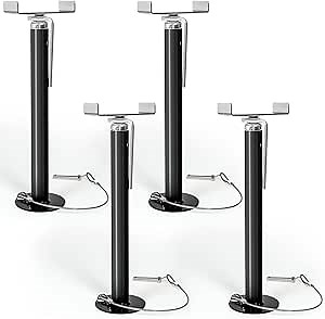 Shimeyao 4 Pcs Slide Out Support Jacks, 19'' to 47'' Heavy Duty RV Stabilizer Jacks for Travel Trailer, RV Camper Accessories, Supports up to 5000 Lbs