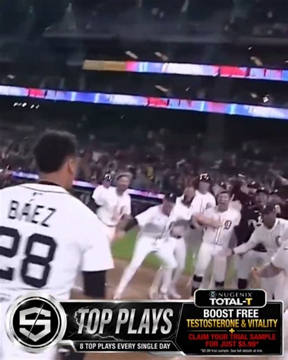 MLB Top Plays (pt 388): Javier Báez Walk Off HR vs Red Sox #tigers #mlb #baseball #topplays