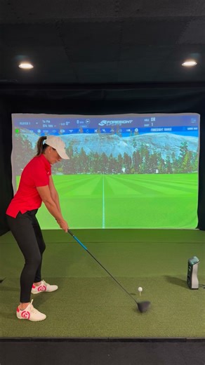 Stop guessing your ball position! ⚡ Start feet together, step your trail foot back, then swing—forward ball position guaranteed. Record it once, see the difference. ⛳ #GolfTips #BetterSwing #ForwardBallPosition #GolfTraining #GameImprovement | True Swing Golf