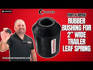 RB916 - Rubber Bushing for 2” Wide Trailer Leaf Spring | Trailer Parts Unlimited