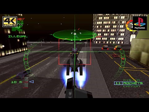G-Police - Gameplay PSX / PS1 / PGXP / Widescreen 4k 2160p (DuckStation)