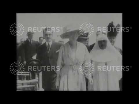 1917 King and Queen of Spain tour sanatorium