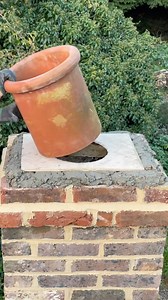 Chimney stack rebuild using traditional lime mortar and a reclaimed terracotta chimney pot 🤓. I used a Portland cement concrete cap for extra durability. The full episode is on my YouTube channel #limemortar #chimney #brickie #restoration #renovation #thepotteringshed #benkilner | Ben Kilner