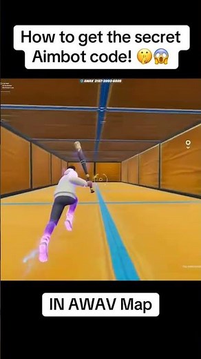 How To Get The Secret Aimbot Code In All Weapons & Vehicles 1v1! 🤫 #fortnite #fortnitemaps #shorts