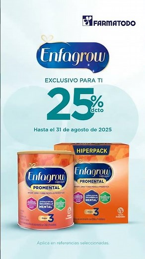 Descubre la fórmula ideal para su crecimiento: Enfagrow Promental 3 | Farmatodo