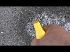 Removing Stains From Driveway Using "Greased Lightning"