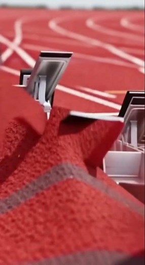 Sprinter's Start So Powerful It Shatters Blocks! #short