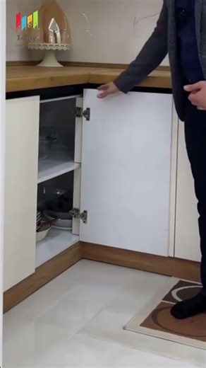 Modular Kitchen Corner Storage Solutions | Maximize Your Kitchen Organization #shorts