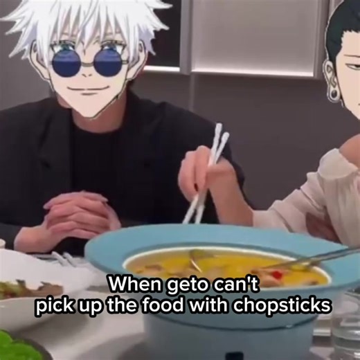 Gojo's Hilarious Chopstick Struggle with Geto | Jujutsu Kaisen
