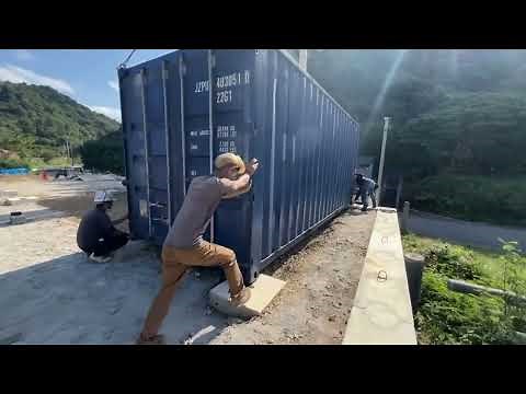 【コンテナ4台】新倉庫が完成！ 設置工程公開！