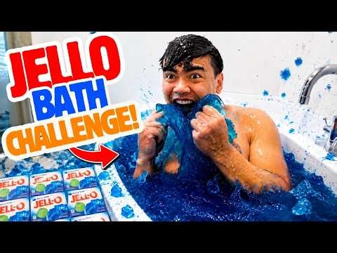 WHAT HAPPENS IF YOU FILL A BATHTUB WITH JELLO?