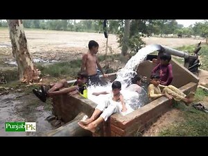 Children Bathing on Tubewell | Village Life | Village Vloggs
