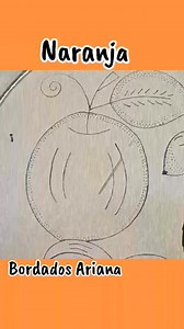 Aprende esta puntada fantasia para bordar frutas | Bordados Ariana