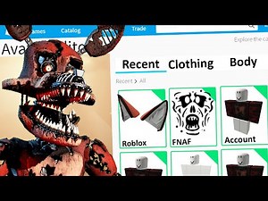 MAKING NIGHTMARE FOXY a ROBLOX ACCOUNT (FNAF)