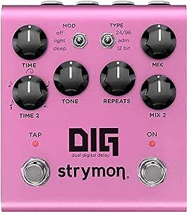 Strymon DIG V2 Dual Digital Delay Guitar Effects Pedal for Electric and Acoustic Guitar, Synths, Vocals and Keyboards