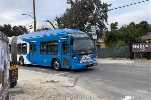 White Plains on Instagram: "LOUD BEAST . . Santa Clarita Transit 2007 NABI 60 BRT 177 doing its usual school tripper on the 623 from castiac high school to Val Verde Park in Val Verde. Definitely a treat catching this bus as it has a LOUD ALLISON ROAR and a working destination sign unlike its sibling 178 which has been dead since October, only downside of catching this was the no T-Mobile cell service in Val Verde. Other then thay enjoy guys! 2/5/2026 #northamericanbusindustries #artic #santacla