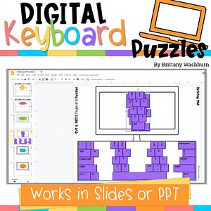 Keyboard Puzzles for Google Slides | Drag & Drop Typing Practice Activities