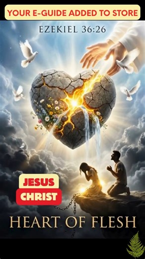 From Stone to Flesh | Surrender & Repentance💛#Ezekiel3626 #BibleShorts #NewHeart