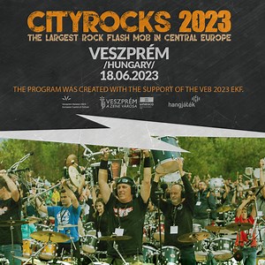 THE LARGEST ROCK FLASH MOB IN CENTRAL EUROPE - CityRocks 2023 - Veszprém (Hungary) application for musicians/information: 𝗰𝗶𝘁𝘆𝗿𝗼𝗰𝗸𝘀.𝗲𝘂 #VeszpremBalaton2023 #VEB2023 #Cityrocks #EKF #Veszprém #Balaton #flashmob #rockmusic #cityrocksproduction | CityRocks