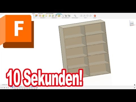 Schrank in 10 Sekunden Holzbauer aufgepasst! JoinerCAD Fusion 360 Tutorial CAD HD 1080p