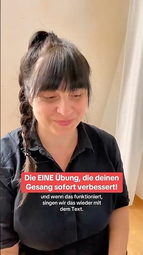 Die eine Gesangsübung!