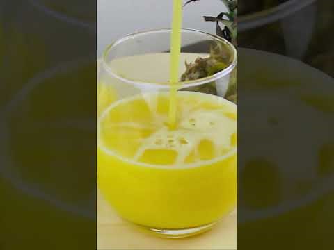 How to make Fresh Pineapple Juice !!