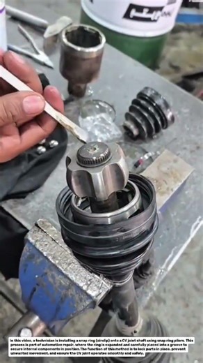 Smart Snap Ring Installation! CV Joint Repair Using Circlip Pliers 🔧.