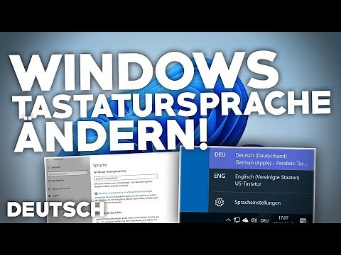 Windows: CHANGE KEYBOARD LANGUAGE! | Tutorial | Windows 10, 11 | German | 2024