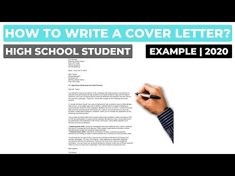 How To Write A Cover Letter For A High School Student? | Example
