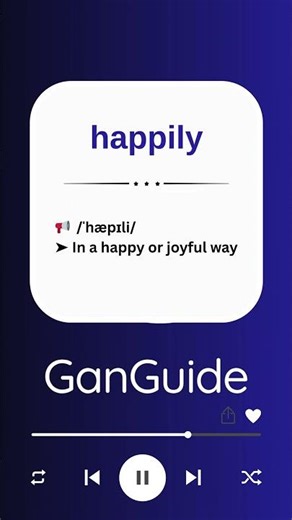A2 English Word: HAPPILY | Meaning & Pronunciation