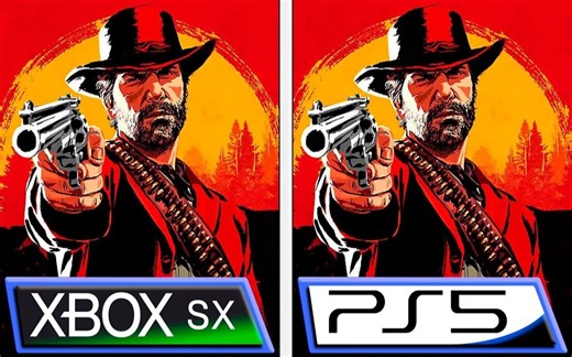 《荒野大镖客：救赎2》 XSX vs PS5 游戏画面对比+帧数对比+载入时长对比 4K视频