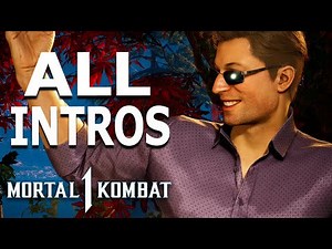 MORTAL KOMBAT 1 Johnny Cage All Intros Dialogue Character Banter MK1