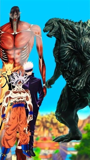 Anime Characters Vs Godzilla #animevs #anime #godzilla
