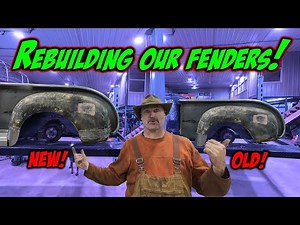 Extending and reshaping the rear fenders on our '49 GMC Roadster!