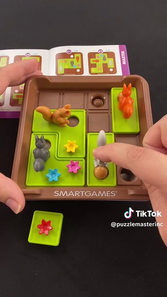 Squirrel Slide Puzzle: Drop the Acorns!