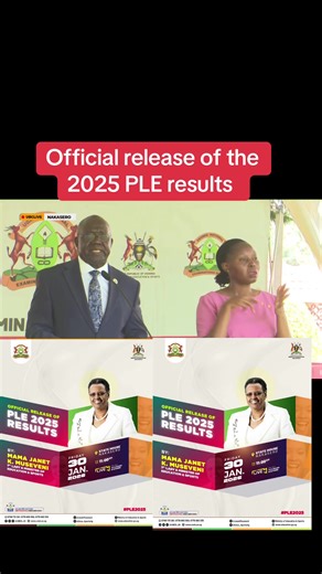 ‏Release of the 2025 PLE results #ple #nakasero #uneb #ple2025 | results