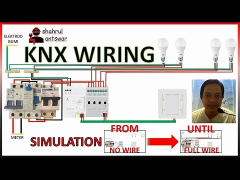 Wiring the KNX devices | Pendawaian sistem KNX | KNX system | KNX wiring | KNX installation