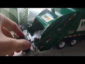 First gear Freightliner M2 McNeilus rear loader in action