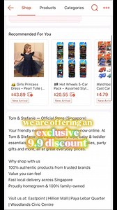 ✨ We’re officially LIVE on Shopee! ✨ To celebrate our store launch, enjoy an exclusive early bird 9.9 promo just for our followers!  9% OFF with min. spend $9 → Code: TOMNFANS Extra vouchers: $3 OFF $39 | $5 OFF $55 Limited redemptions — first come, first serve! Shop now at Tom & Stefanie Shopee Store https://sg.shp.ee/yBQmhwN #ShopeeSG #ShopeeFinds #shopeehaul #ShopeeDeals #shopeepromo #singaporeshopping #sgdeals #SGbargain #sgsale | Tom & Stefanie | Facebook