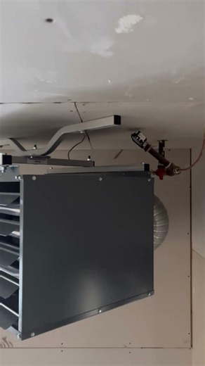 Diversitech swivel hanger for garage heaters, new construction custom home, so much easier