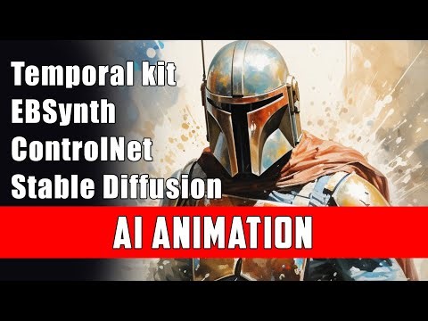 How to create AI Animation, Temporal Kit and Stable Diffusion, EBSynth